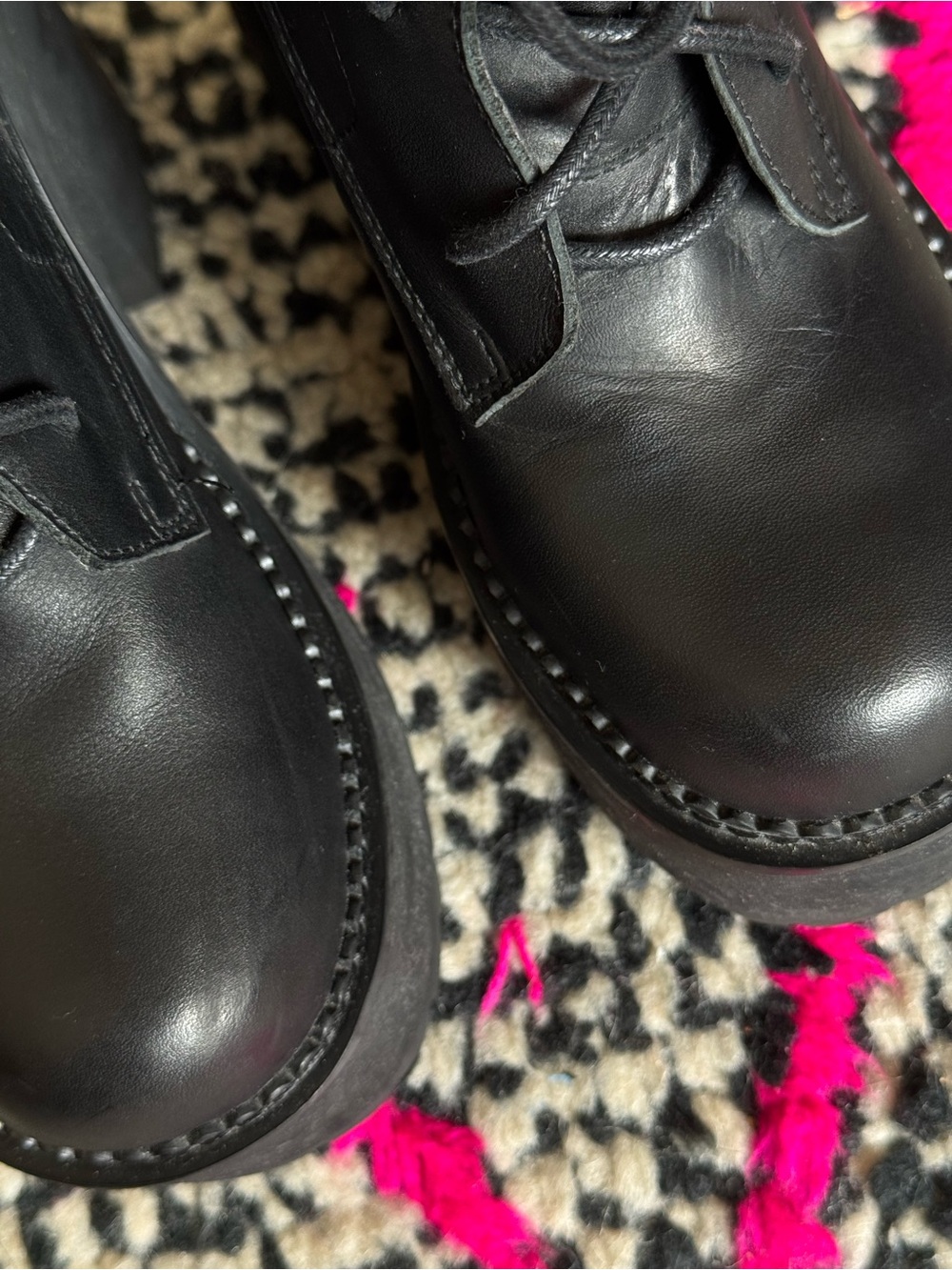 UNIF Choke Boot - US 7 - Black lace-up chunky platform heel boot - Picture 8 of 10